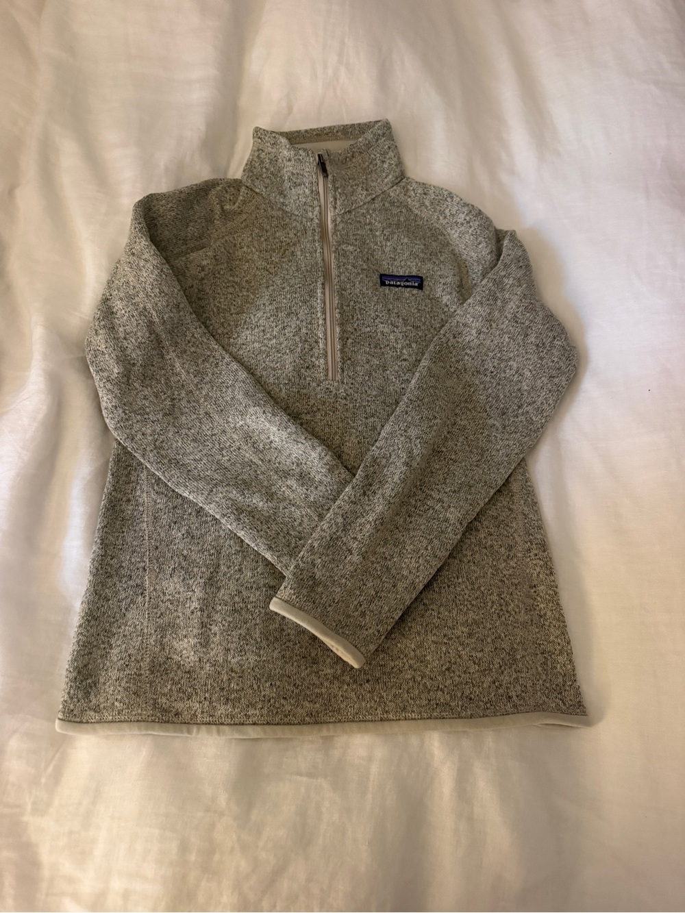 Patagonia Oatmeal Quarter-Zip Fleece Pullover
